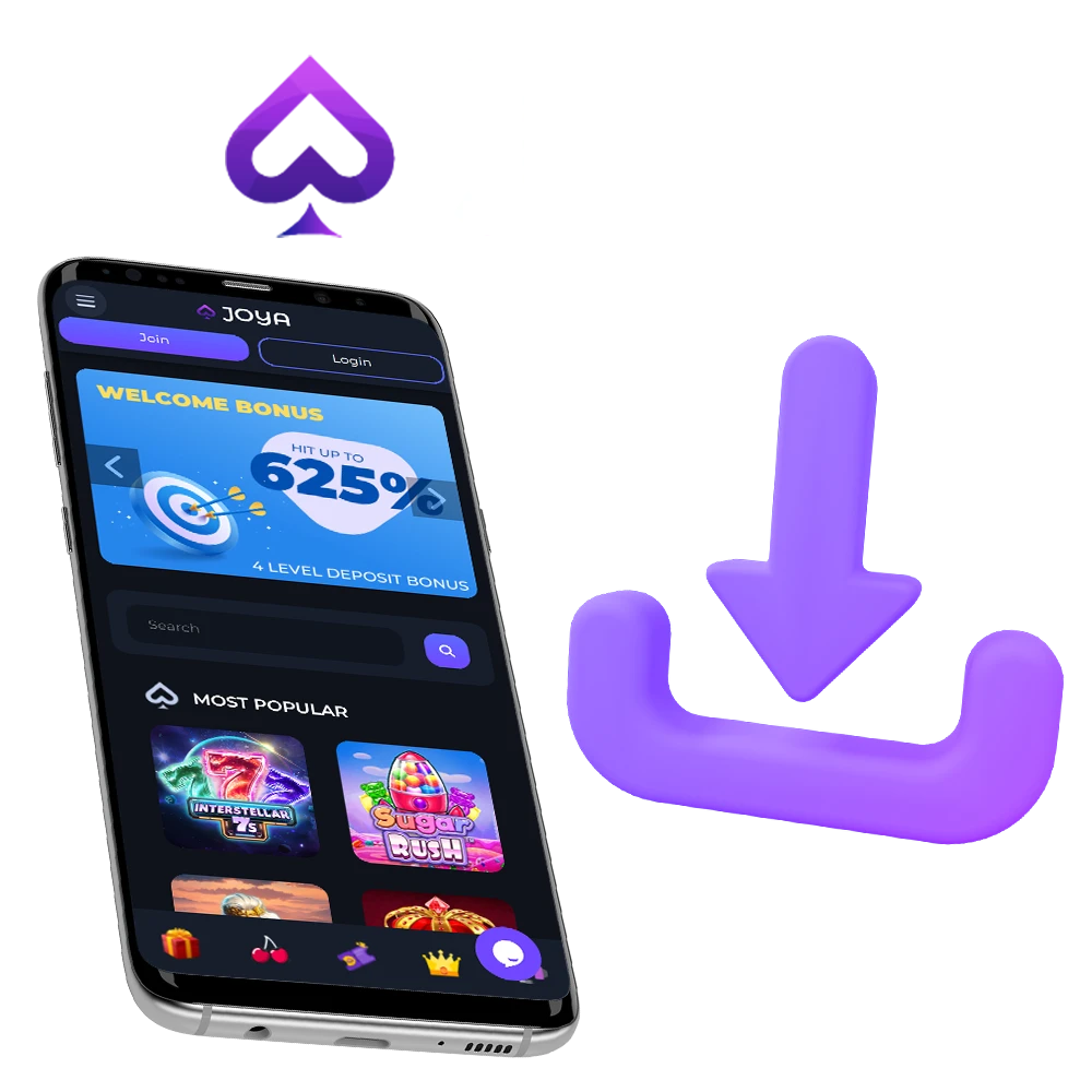 Play your favorite games anytime, anywhere on the Joya Casino mobile app.