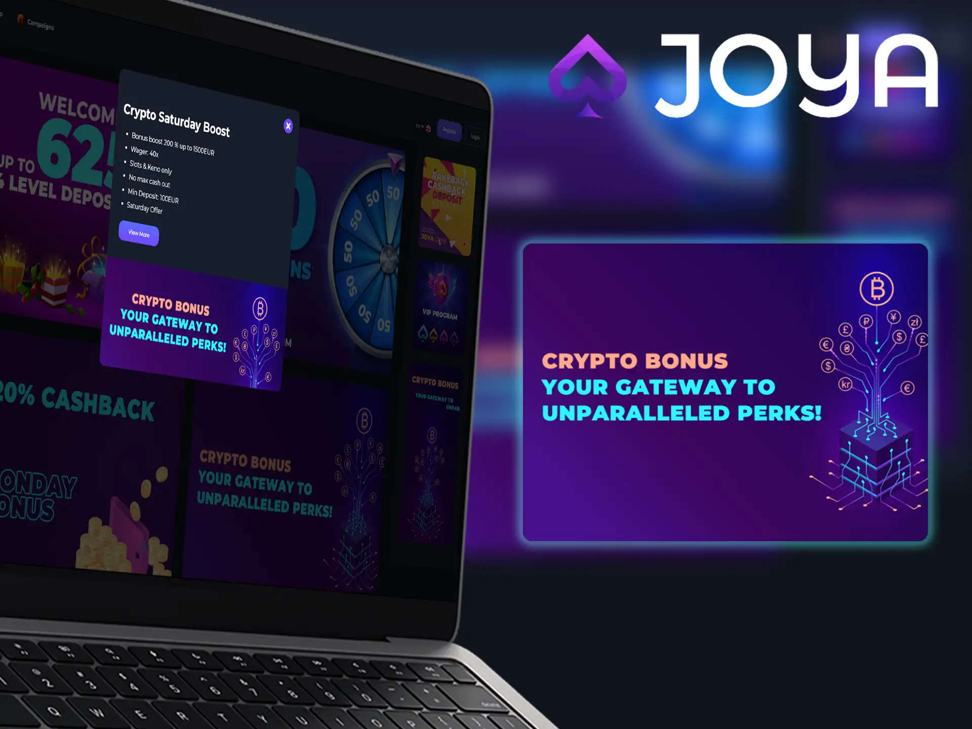 Joya Casino Saturday Crypto Bonus