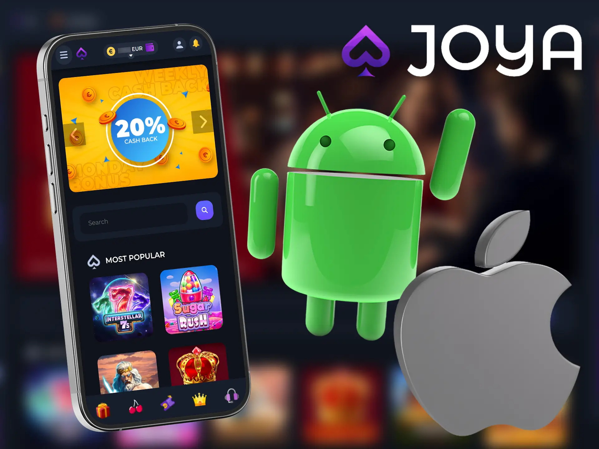 Joya Casino mobile app